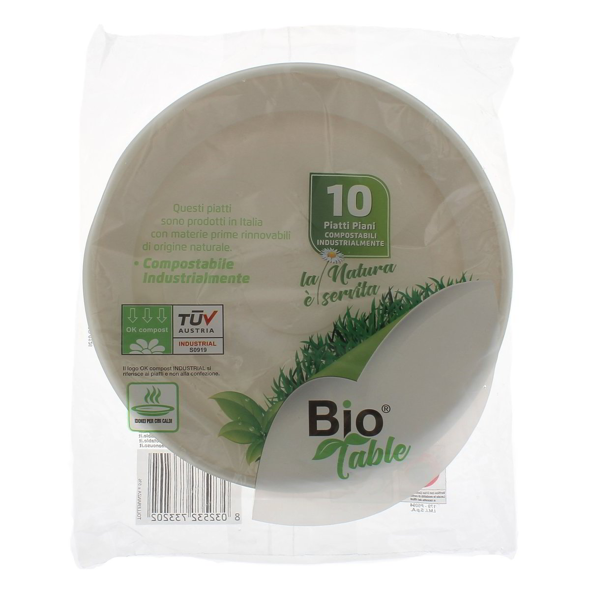 Bio Table Piatti Piani 10 pezzi