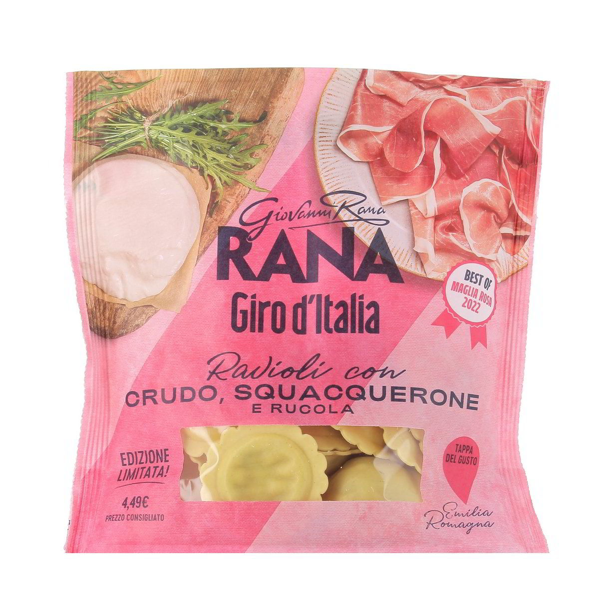 Rana Giro D'italia Ravioli Con Crudo Squacquerone E Rucola 250 g