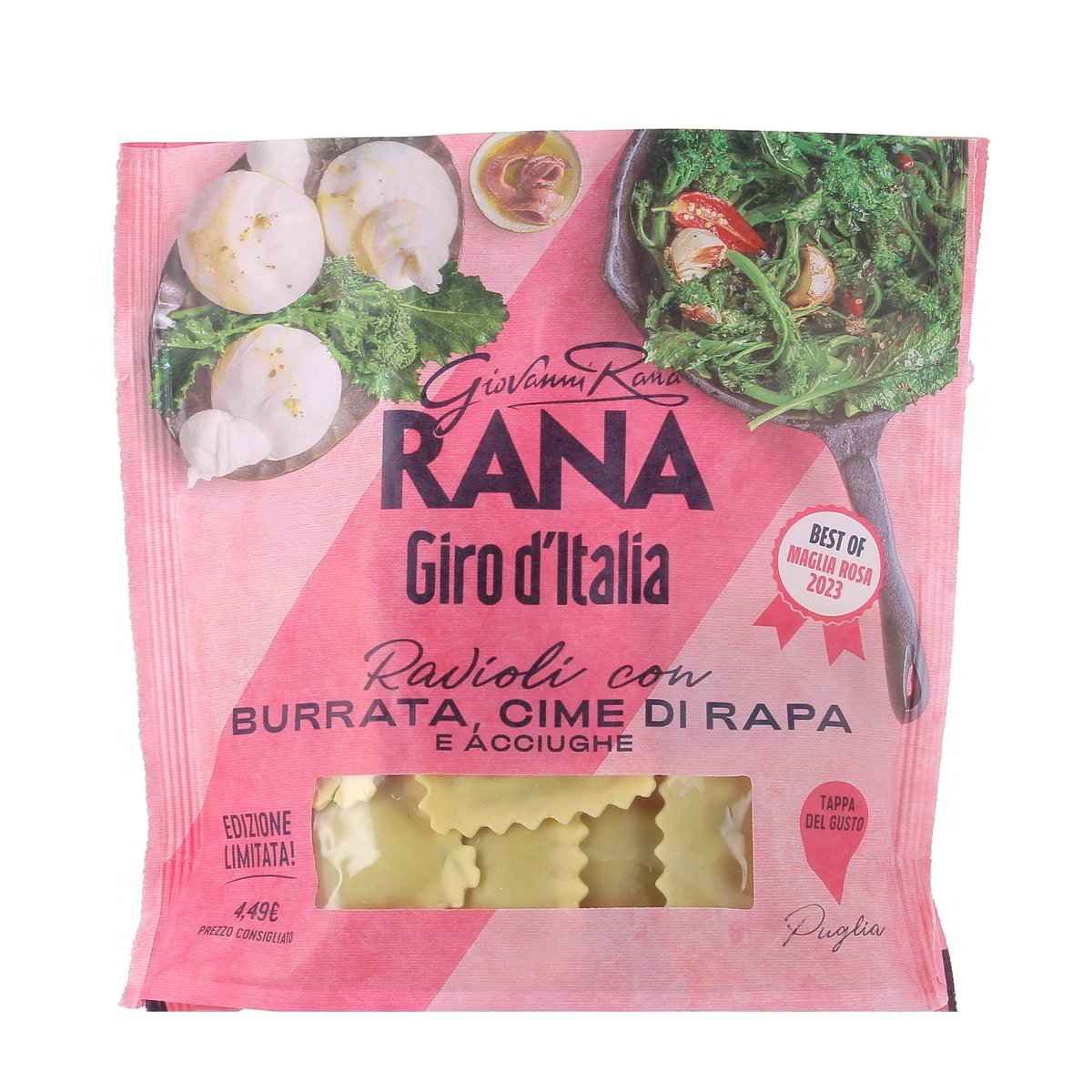 Rana Giro D'italia Ravioli Con Burrata Cime Di Rapa E Ácciughe 250 g