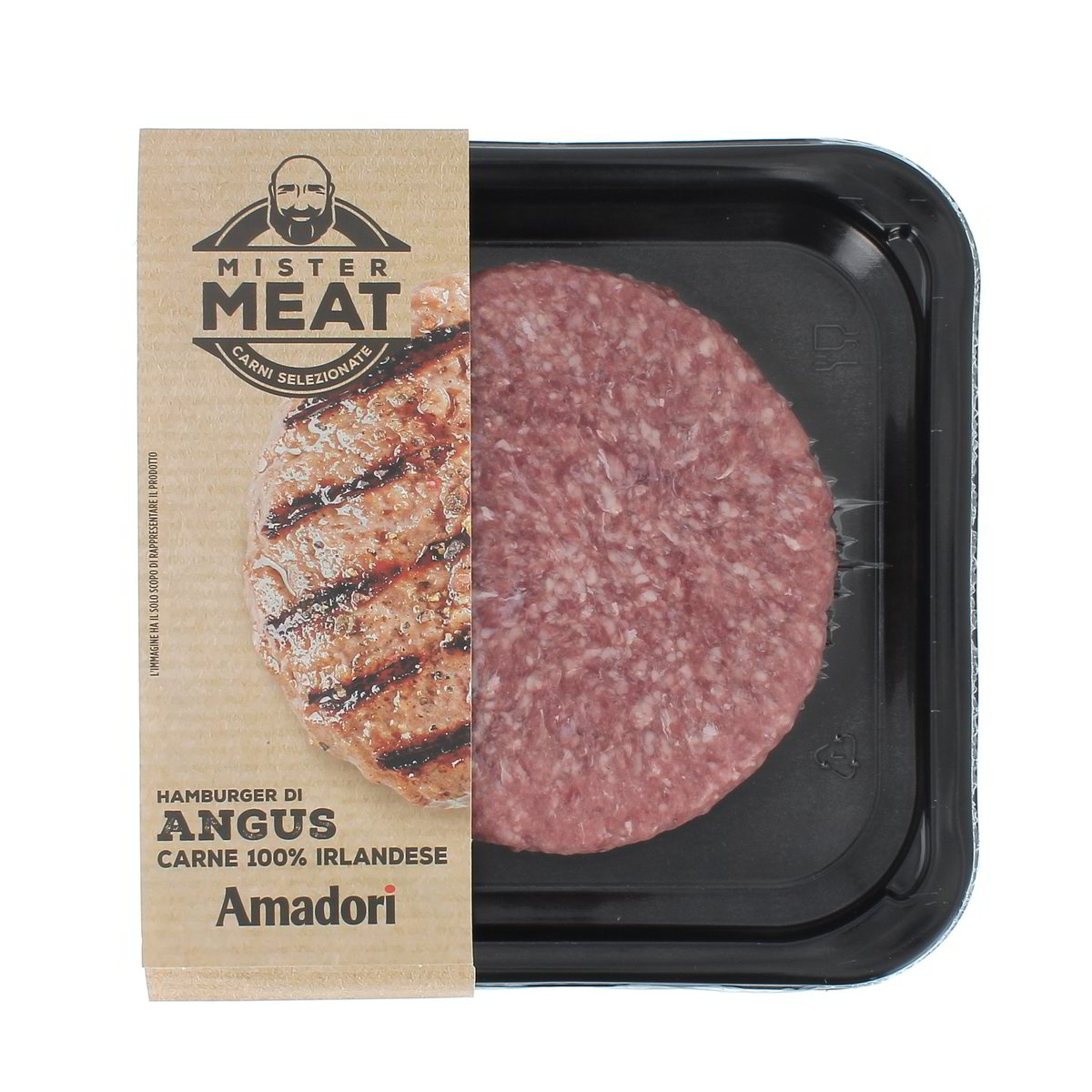 Amadori Hamburger Di Angus Carne 100% Irlandese 180 g