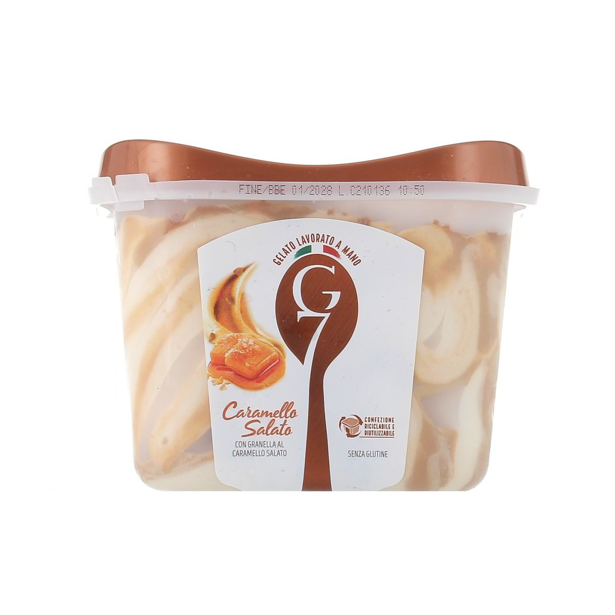 G7 Gelato Al Caramello Con Granella Al Caramello Salato 500 g