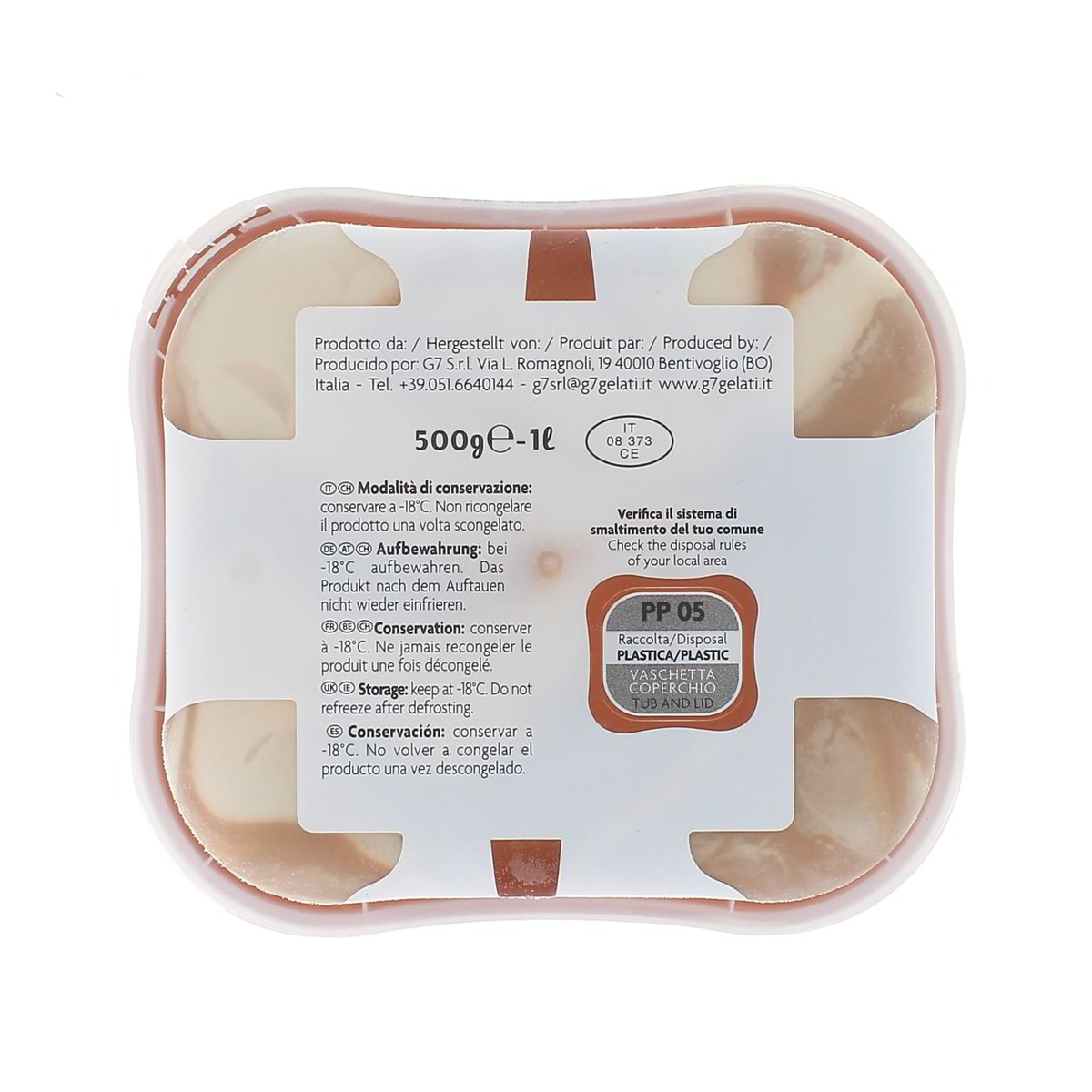 G7 Gelato Al Caramello Con Granella Al Caramello Salato 500 g — immagine 3
