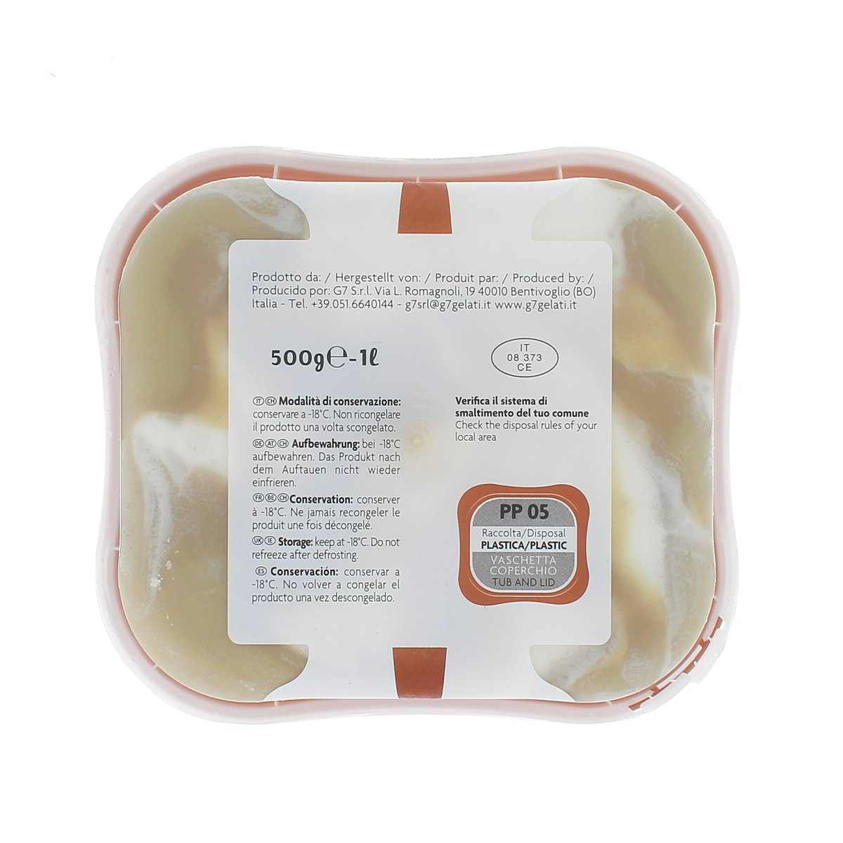 G7 Gelato Alla Vaniglia Variegato Con Crema Spalmabile Al Pistacchio 500 g — immagine 3