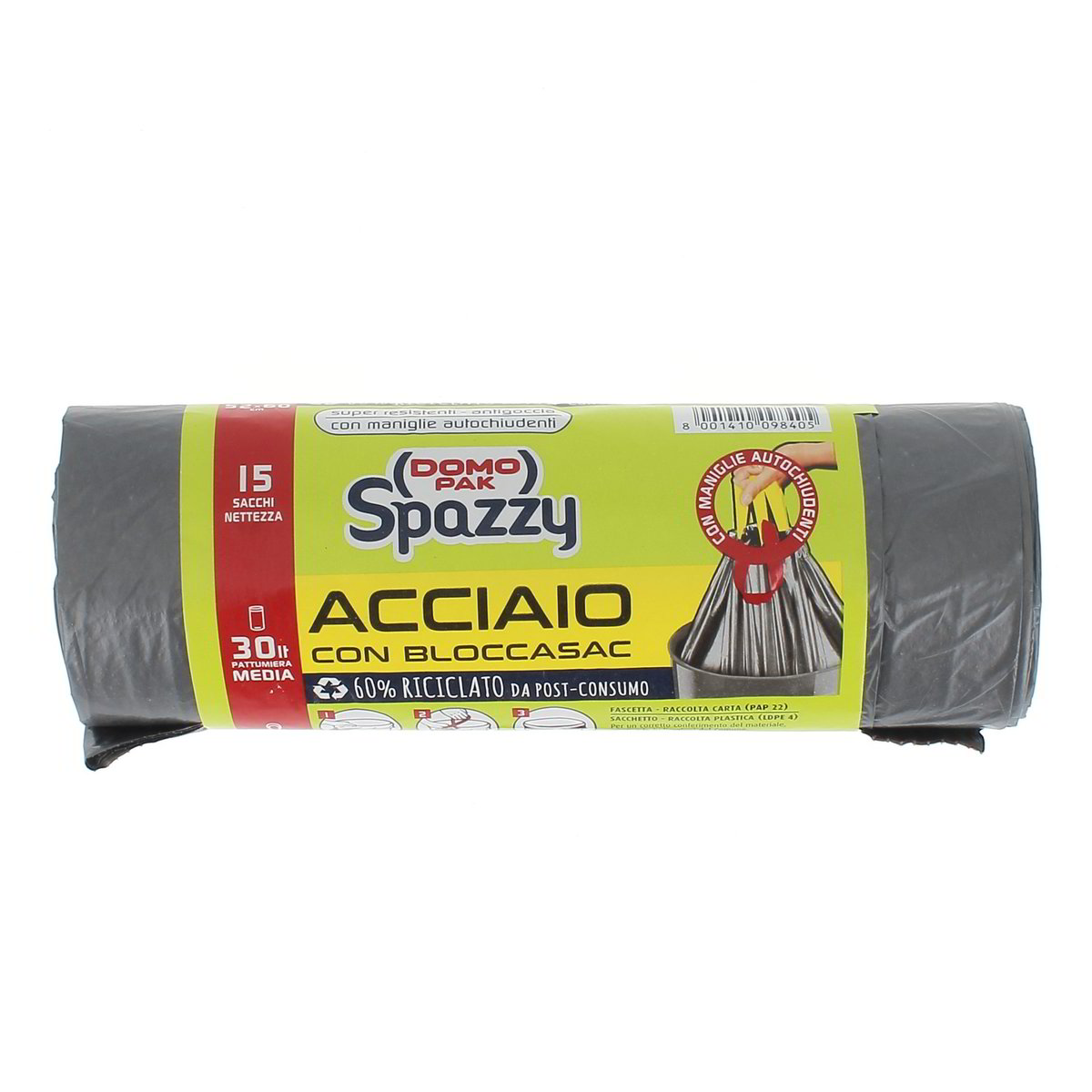 Domopack SPAZZY ACCIAIO CON BLOCCASAC 52x60 15 pezzi