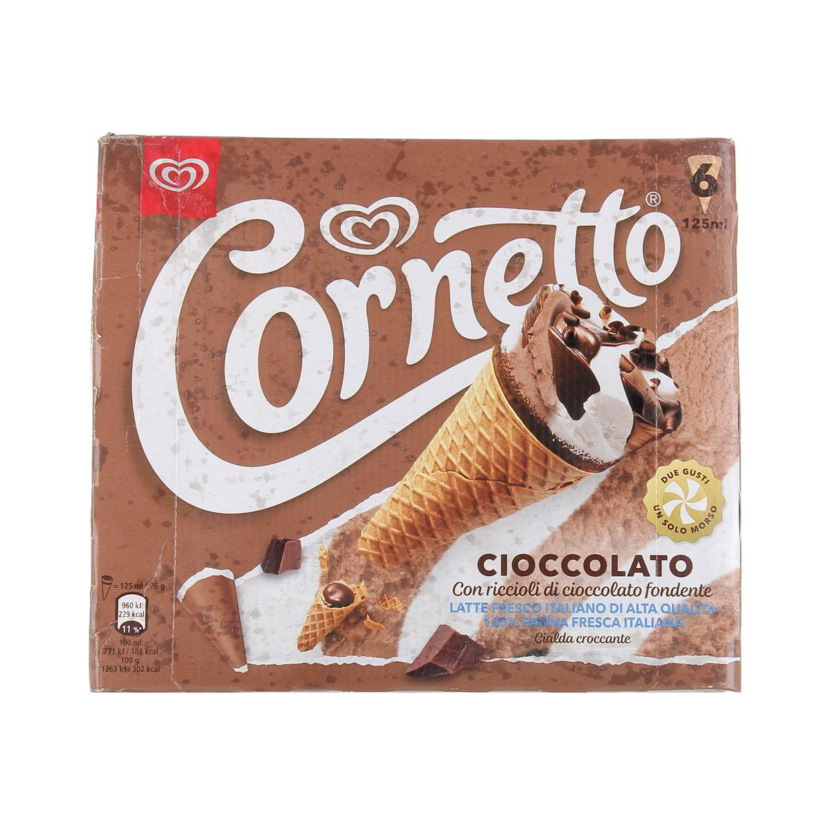 Algida CORNETTO CIOCCOLATO x6 450 g