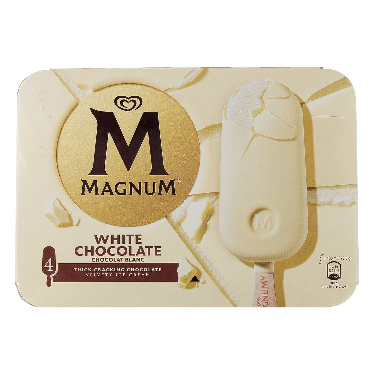 Algida MAGNUM WHITE CHOCOLATE x4 294 g