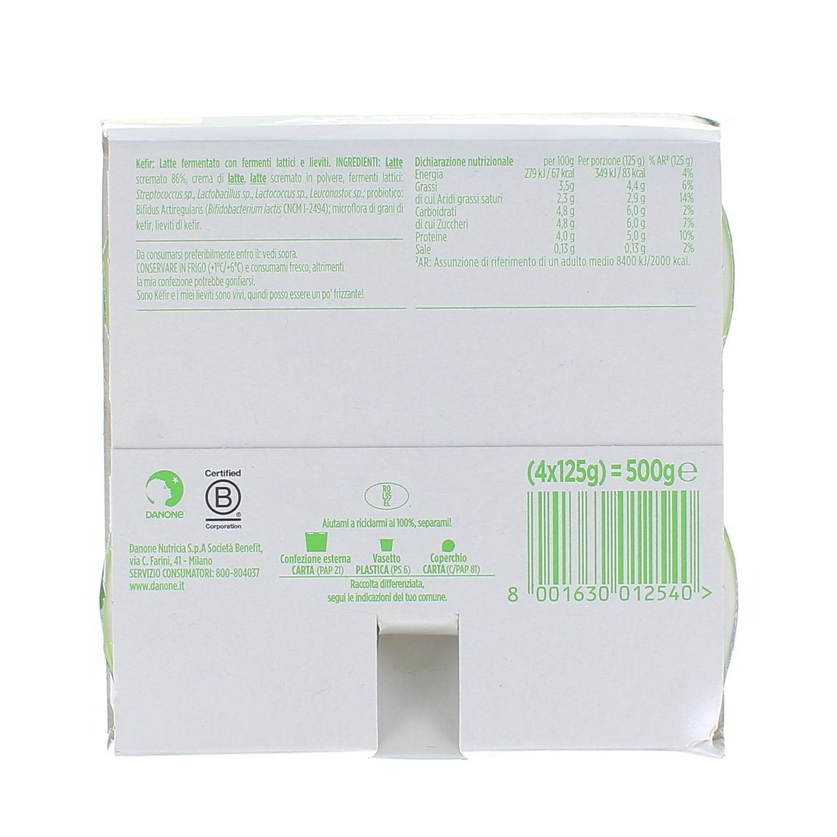 Danone Activia Kefir Naturale 4x125 g — immagine 3