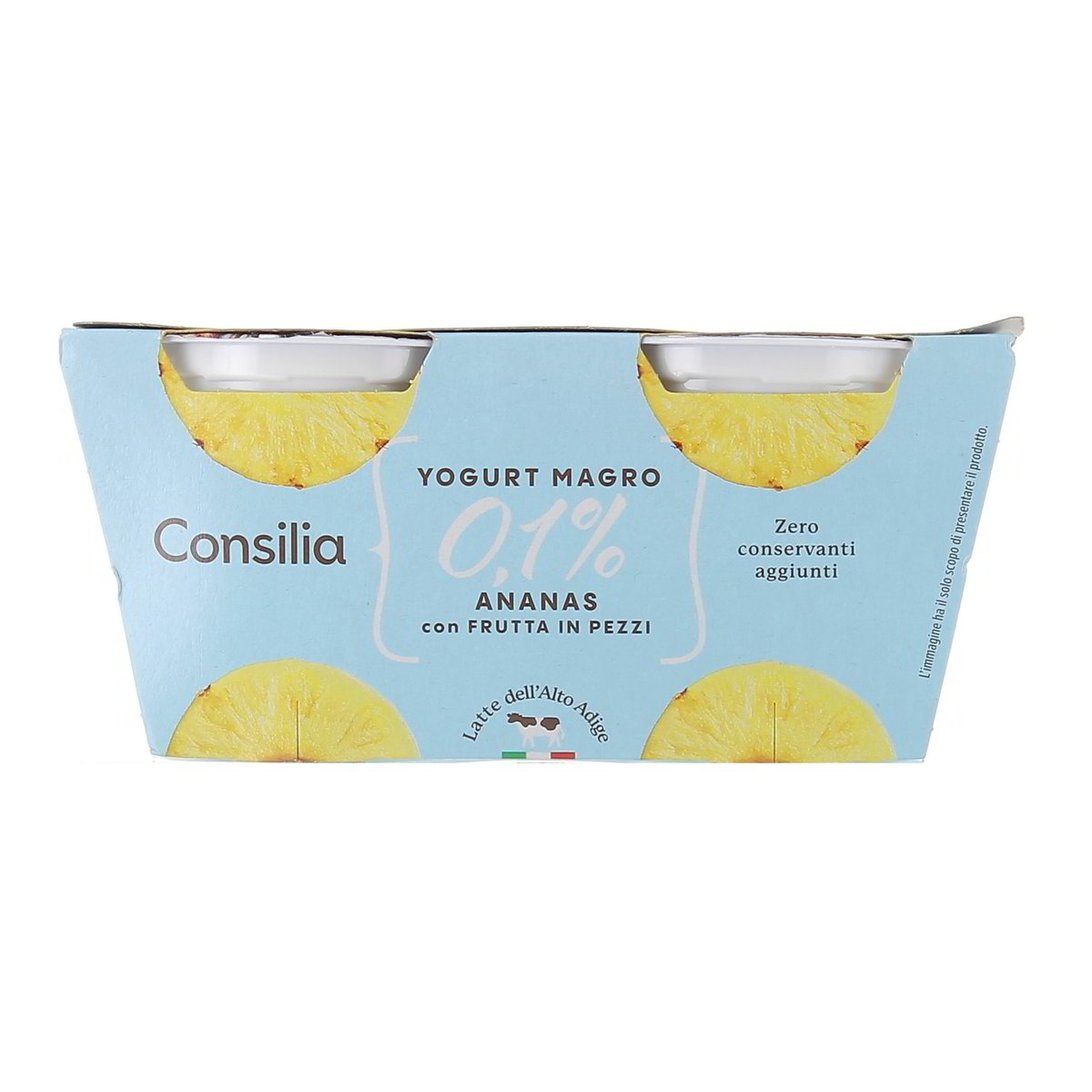 Consilia Yogurt Magro All' Ananas 0,1% Grassi 2x125 g