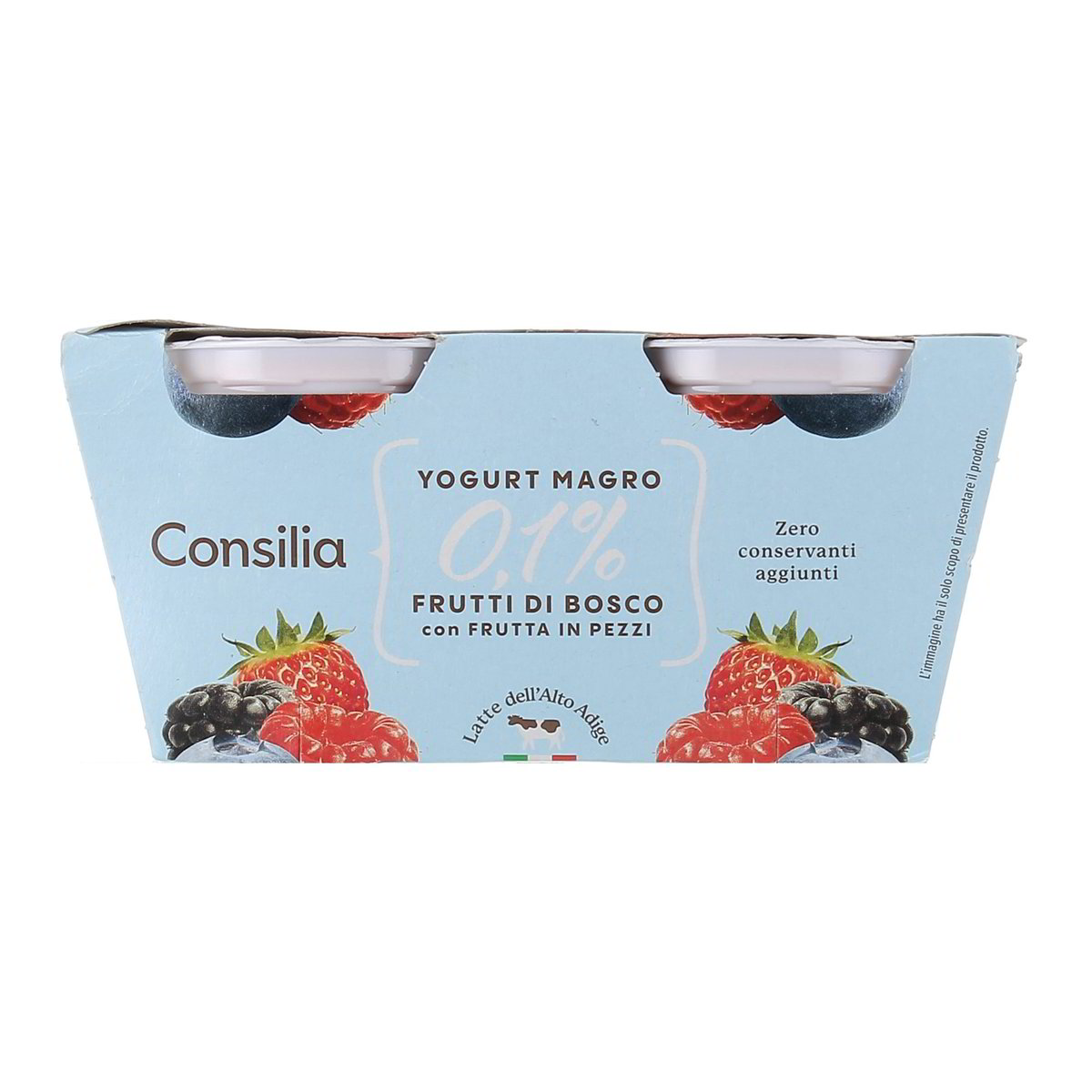 Consilia Yogurt Magro Con Frutti Di Bosco 0,1% Grassi 2x125 g