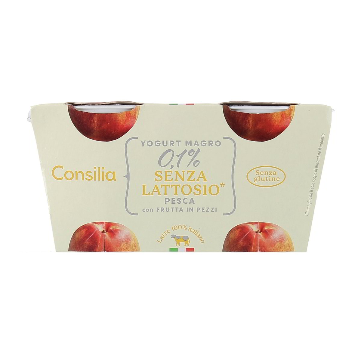Consilia Yogurt Magro Zero Grassi Alla Pesca Senza Lattosio 2x125 g