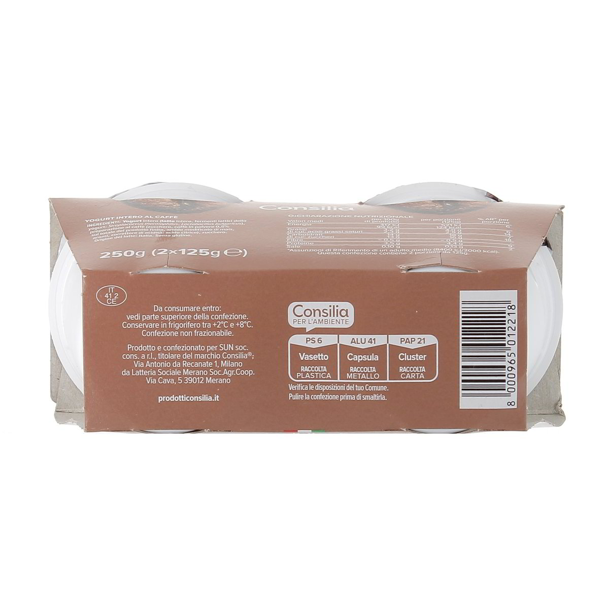 Consilia Yogurt Intero Al Caffè 2x125 g — immagine 3