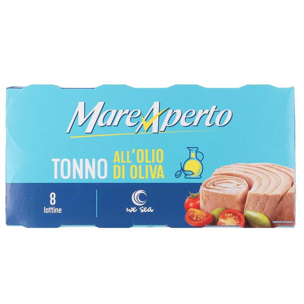 Mare Aperto Tonno All'olio Di Oliva 8x70 g - sgocciolato 8x52 g