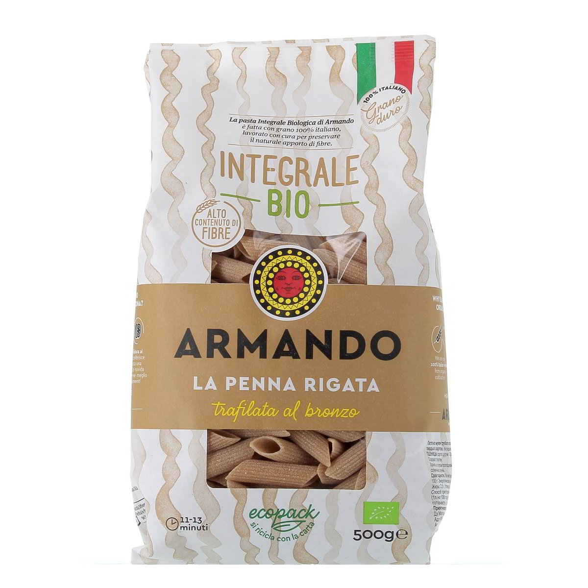 Armando La Penna Rigata Integrale Bio 500 g