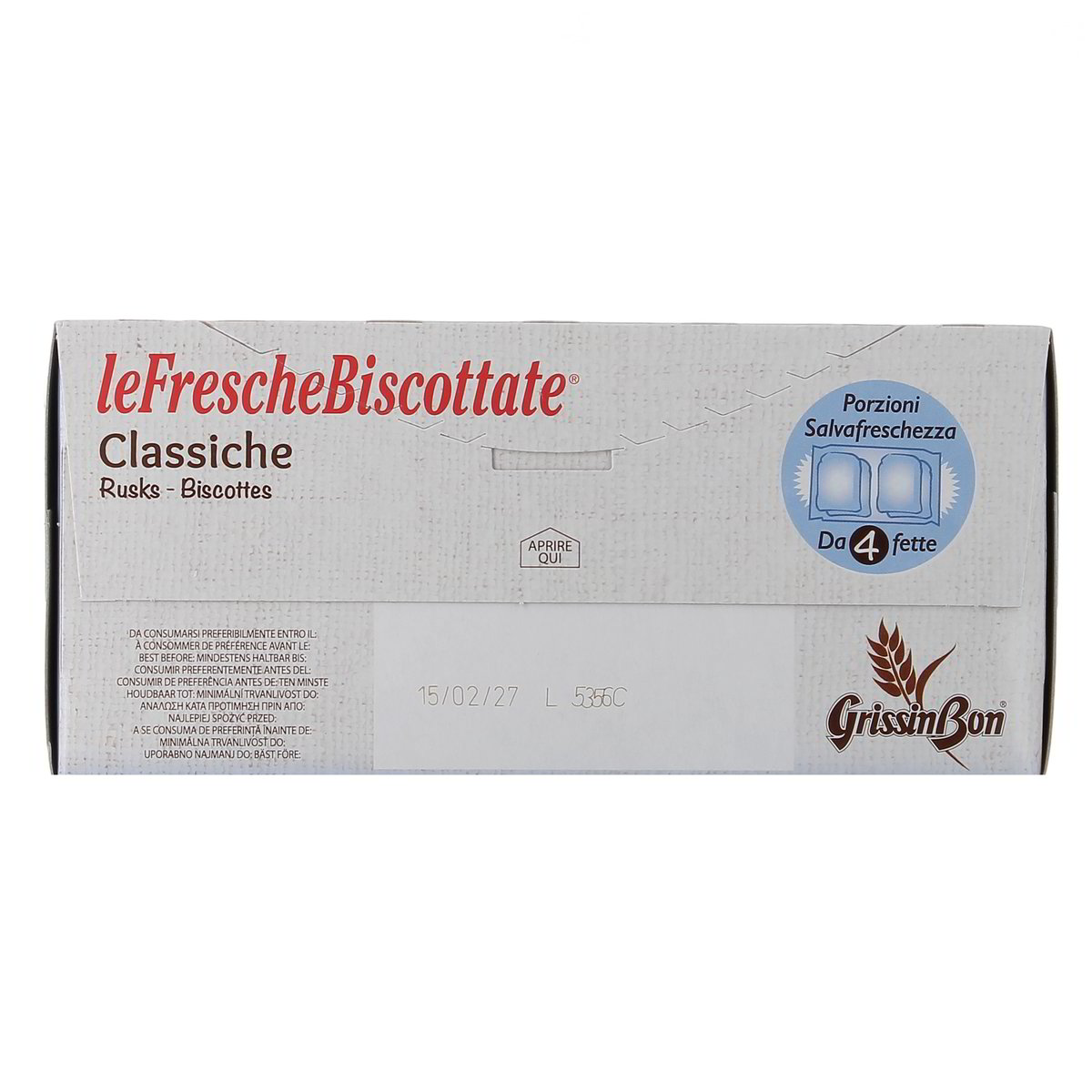 Grissin BON LE FRESCHE BISCOTTATE CLASSICHE x12 250 g — immagine 3