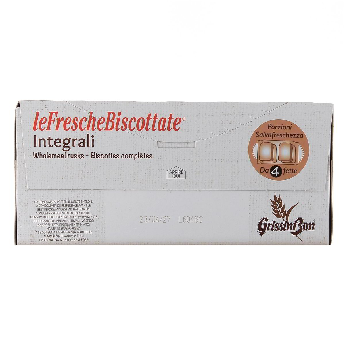 Grissin BON LE FRESCHE BISCOTTATE INTEGRALI x12 250 g — immagine 3