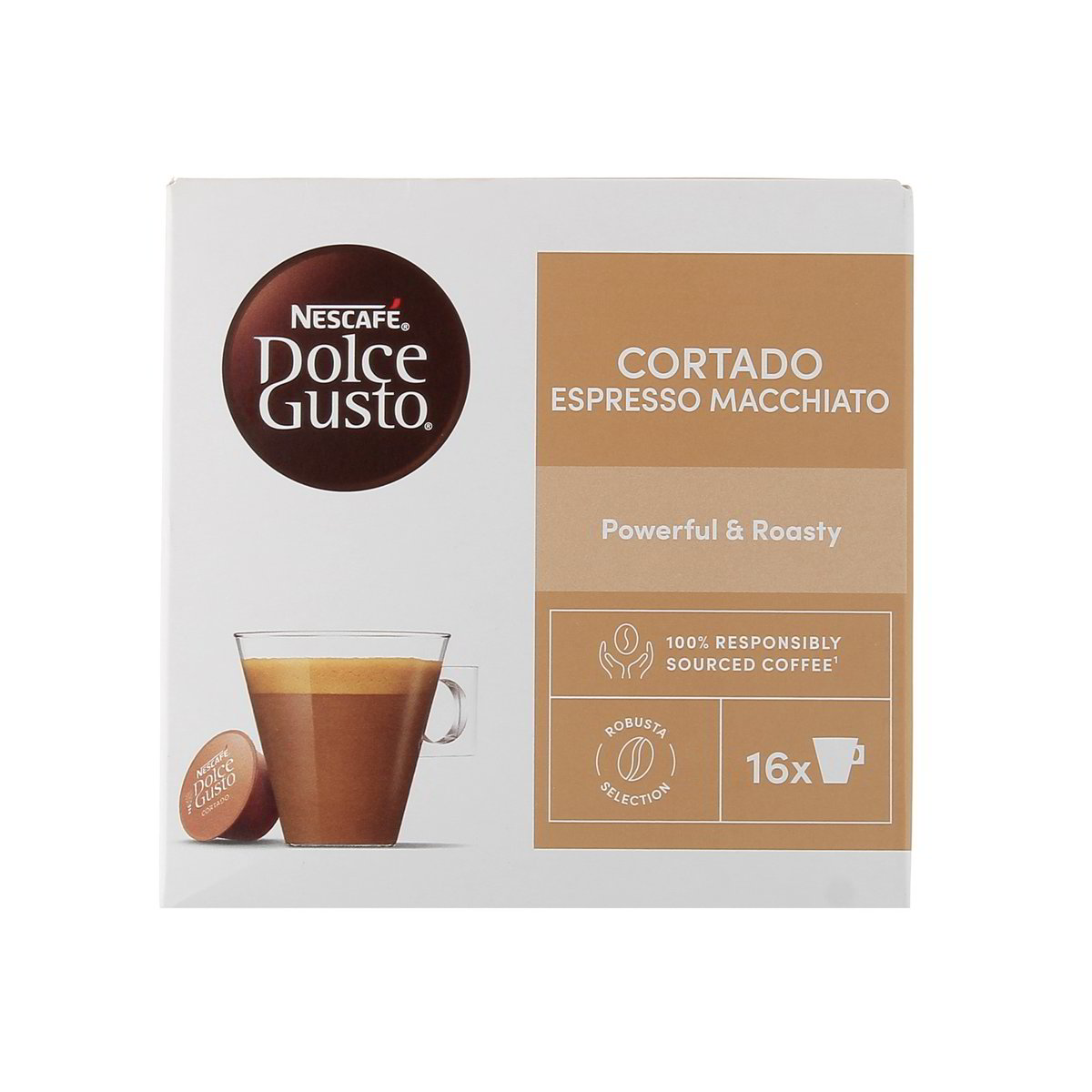 Nescafé Dolce Gusto Cortado Espresso Macchiato Caffè Capsule Compatibili 16 pezzi