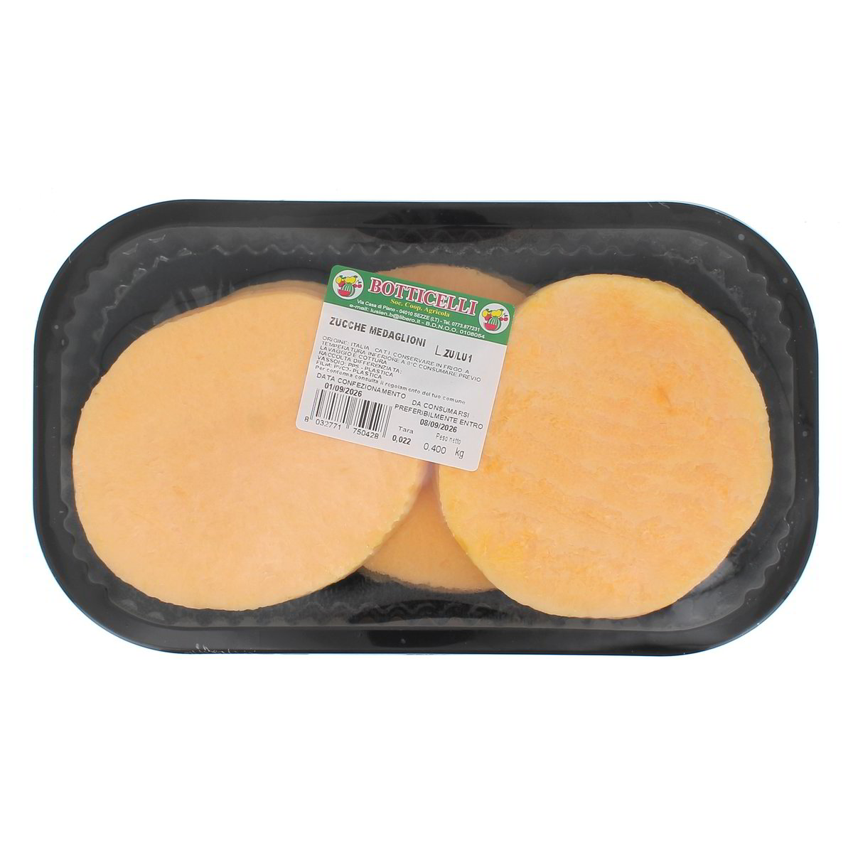 Zucca Tagliata A Medaglione 400 g