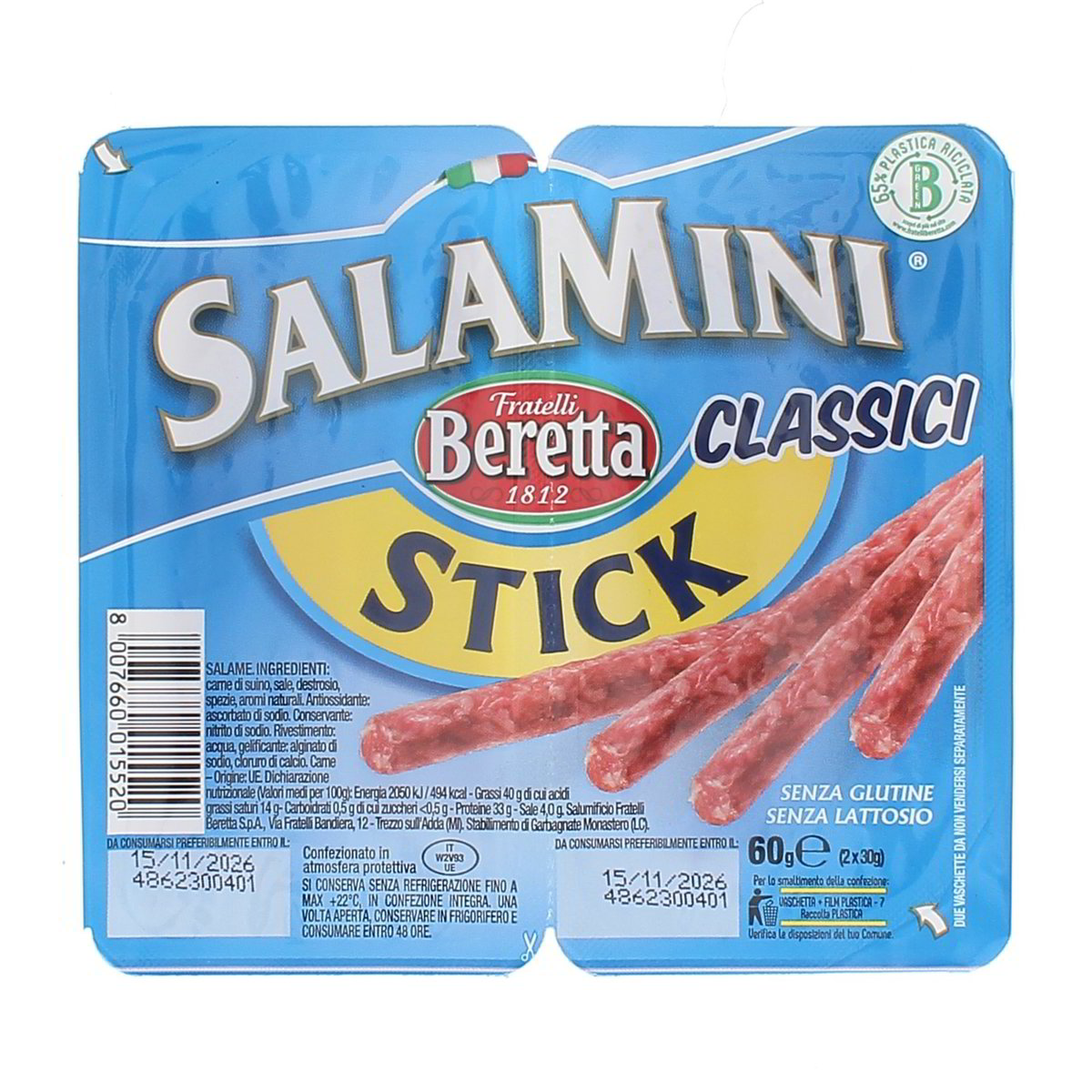 Beretta Salamini Stick Classici 60 g