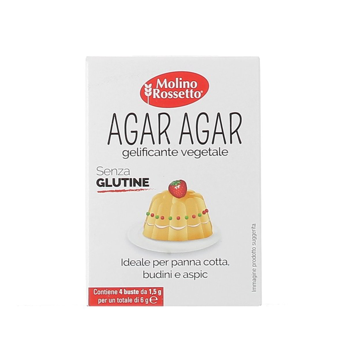Molino Rossetto Agar Agar Gelificante Vegetale 4x1,5 g