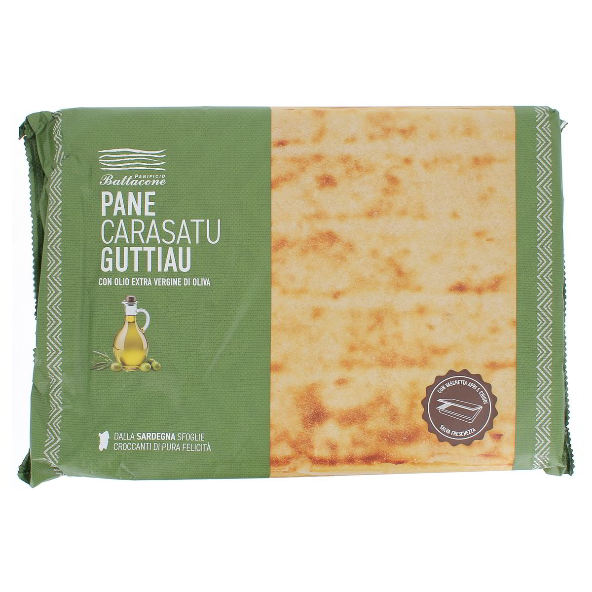 Panificio Battacone Pane Carasatu Guttiau Con Olio Extra Vergine Di Oliva 400 gr