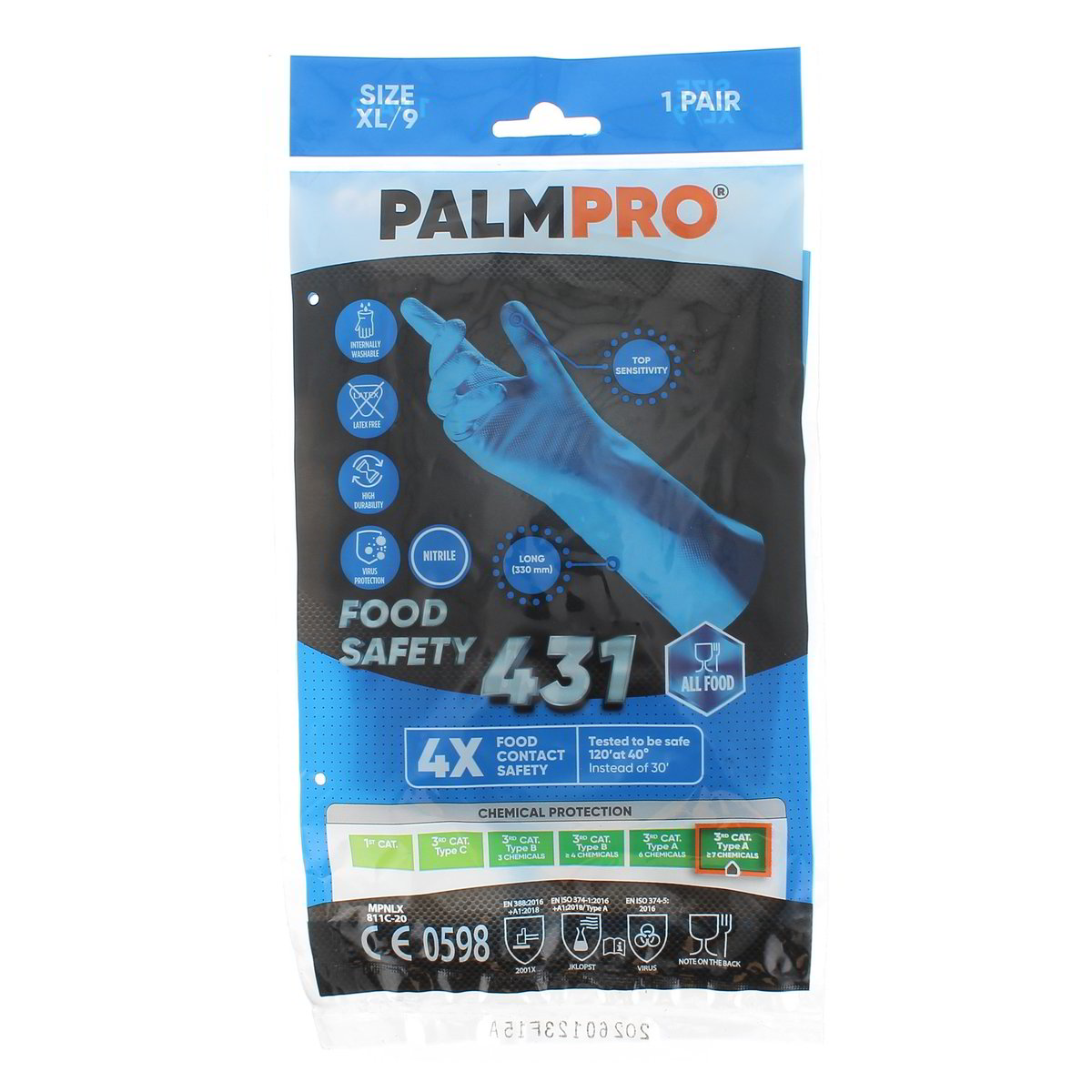 Palmpro Guanti Food Safety Size Xl/9 1 paio