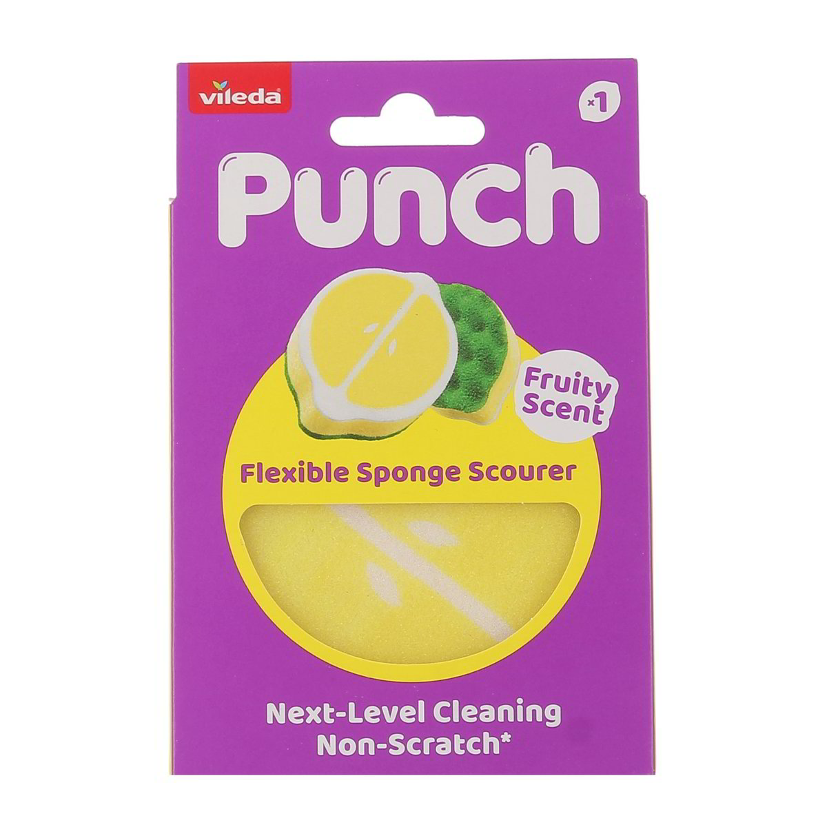 Vileda Flexible Sponge Scourer Fruity Scent Limone 1 pezzo