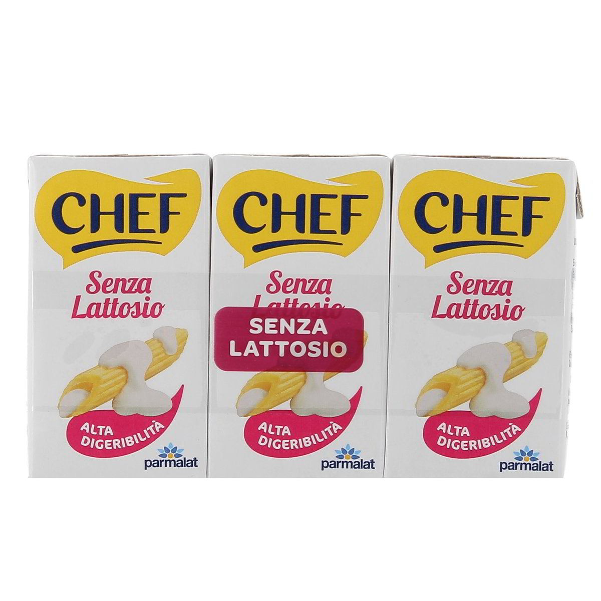 Parmalat Chef Panna Senza Lattosio 3x125 ml