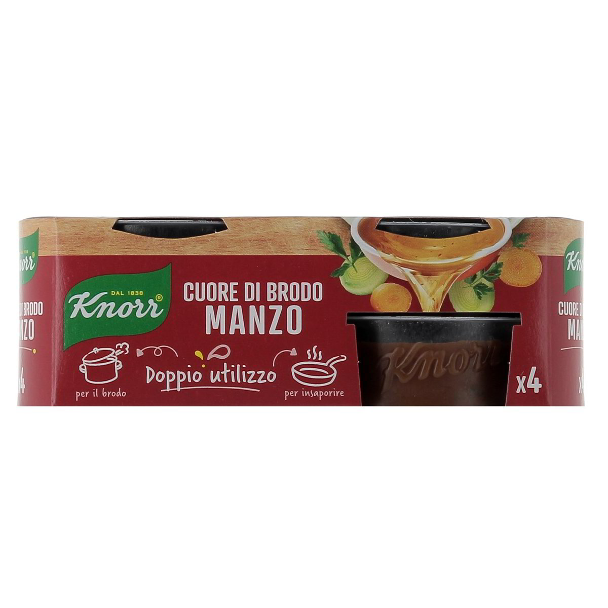 Knorr MANZO CUORE DI BRODO x4 112 g