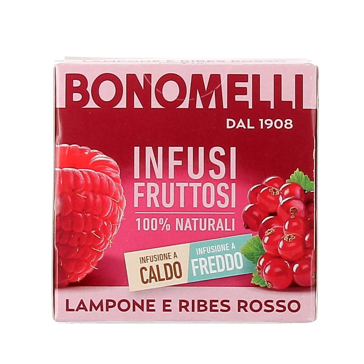 Bonomelli INFUSI FRUTTOSI LAMPONE E RIBES ROSSO 12 filti 24 g