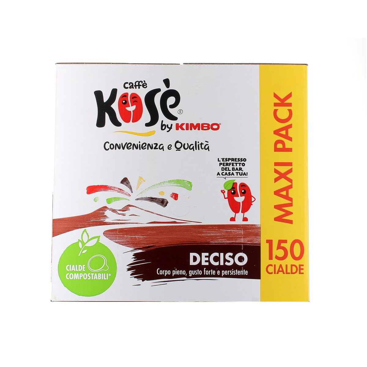 Kosè Cialde Compostabili Caffè Deciso 150 pezzi