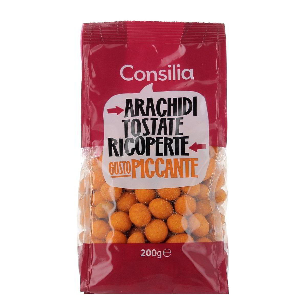 Consilia Arachidi Tostate Ricoperte Gusto Piccante 200 g