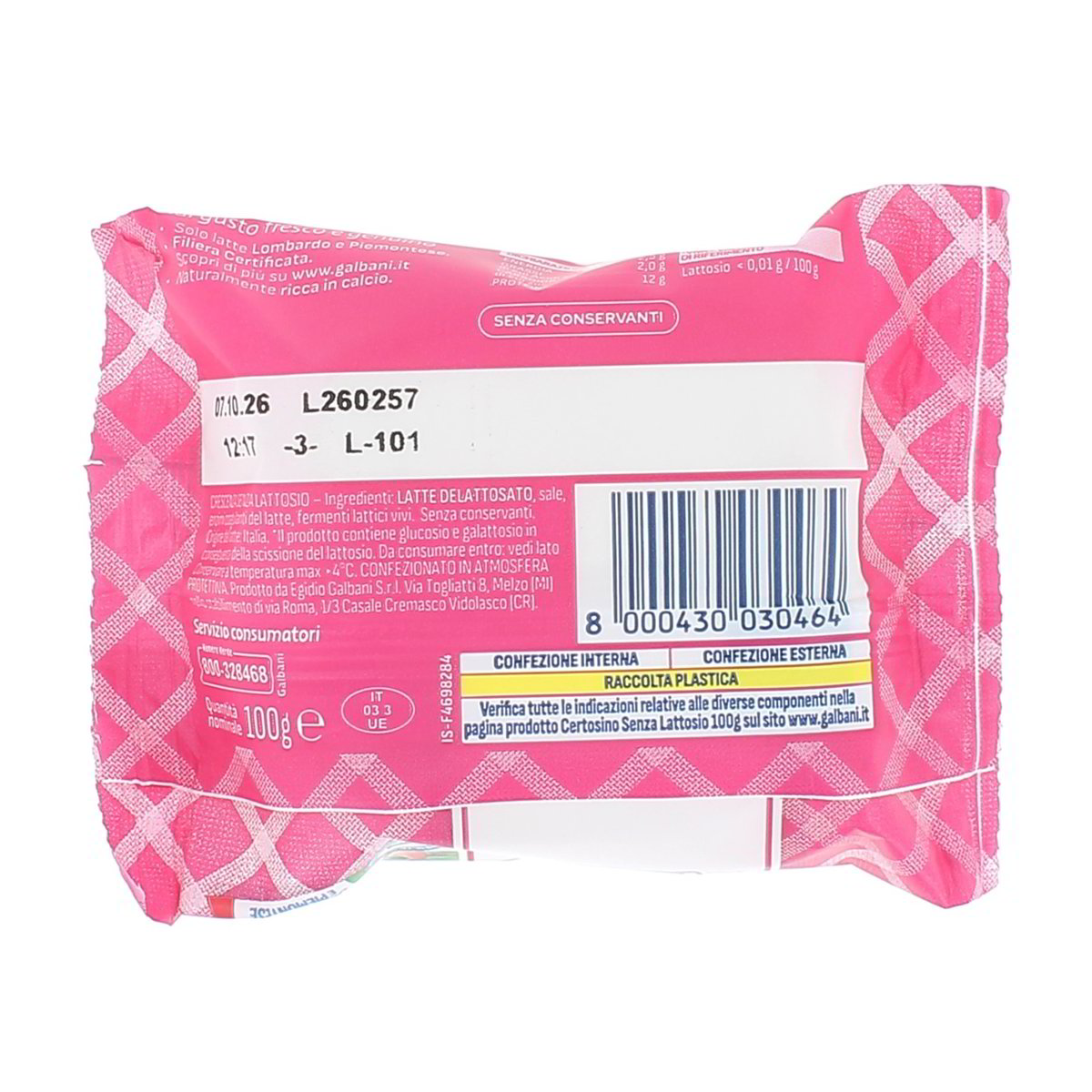 Galbani Certosino Senza Lattosio 100 g — immagine 3