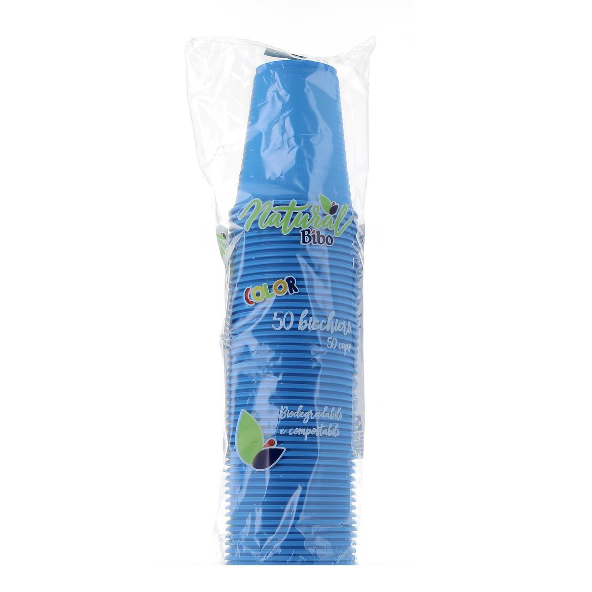Bibo Natural Bicchieri Blu 50 pezzi