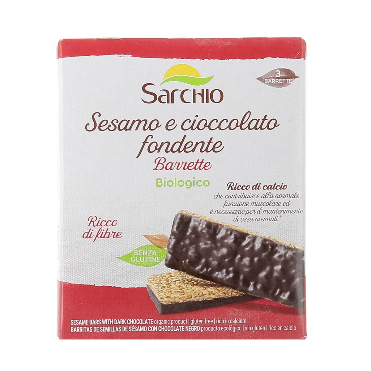 Sarchio Barrette Sesamo E Cioccolato Fonente 3x26,5 g