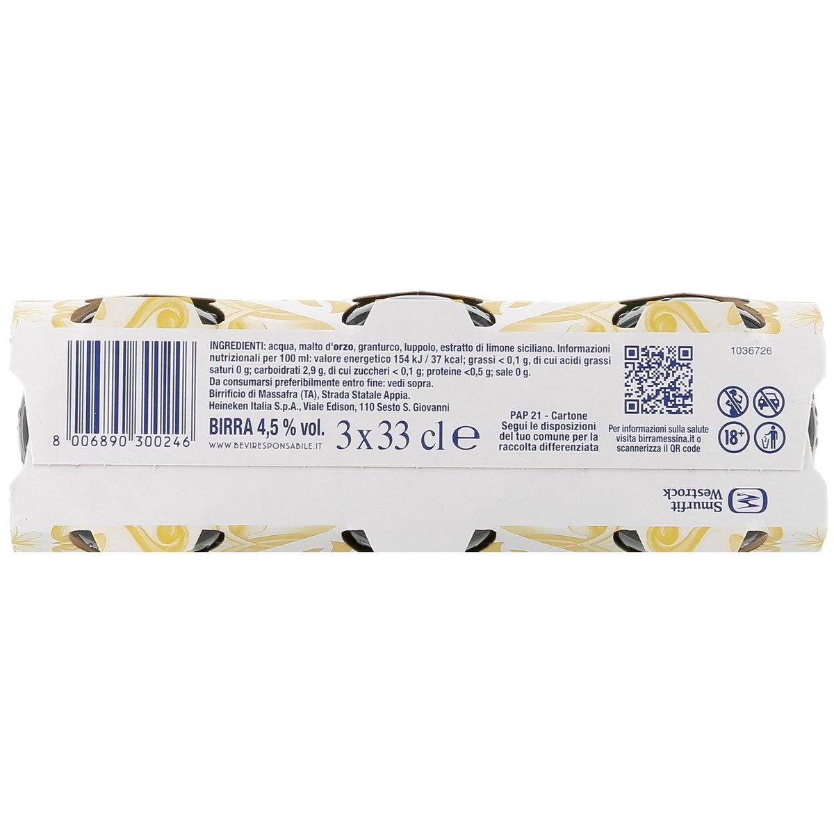 Messina Birra Vivace 3x33 cl — immagine 3