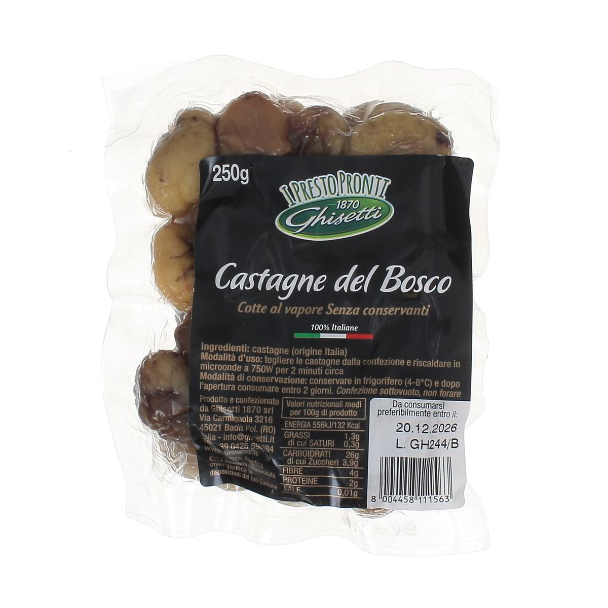 Ghisetti Castagne Del Bosco 250 g