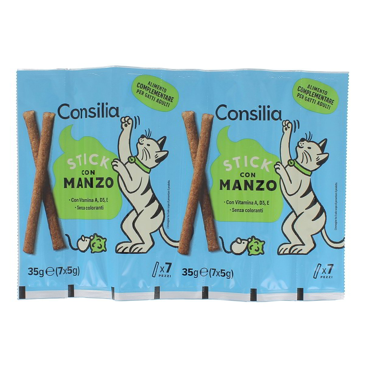 Consilia Stick Con Manzo 7x5 g