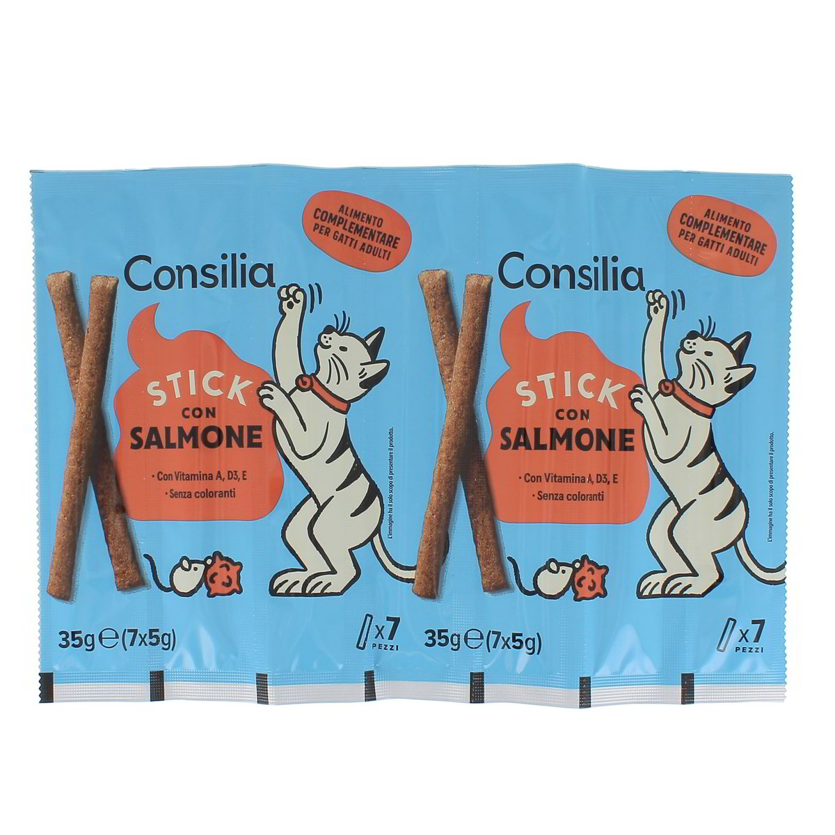 Consilia Stick Con Salmone 7x5 g