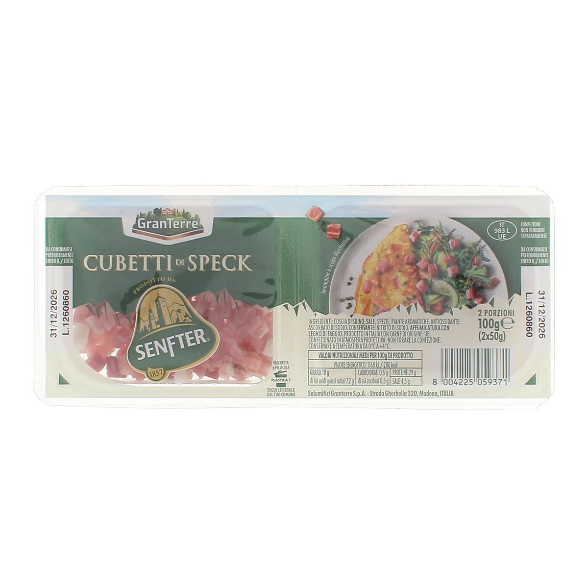Gran Terre Cubetti Di Speck Senfter 100 g