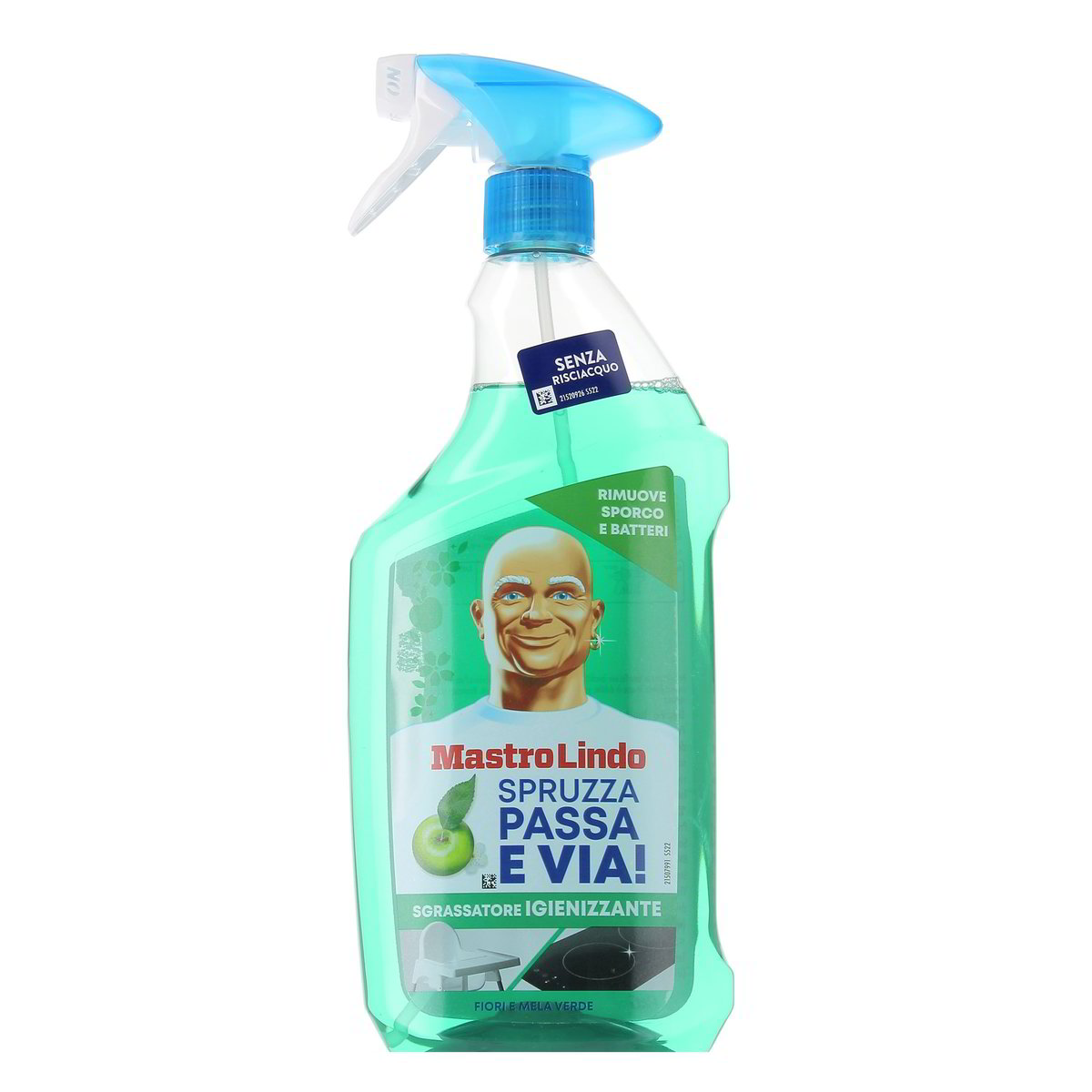 Mastro Lindo Sgrassatore Igienizzante Fiori E Mela Verde Senza Risciacquo 800 ml