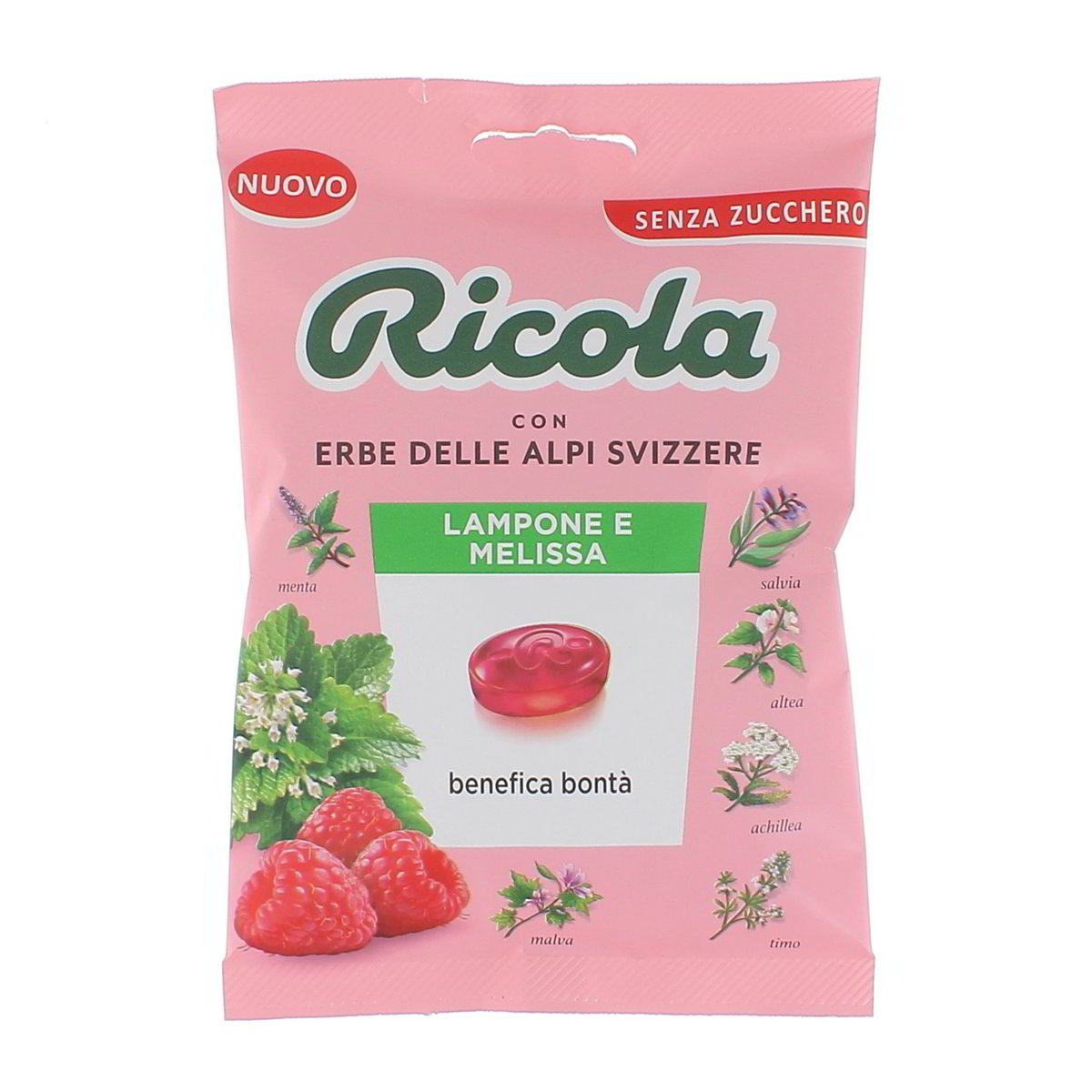 Ricola Caramelle Con Erbe Delle Alpi Svizzere Lampone E Meilssa 70 g
