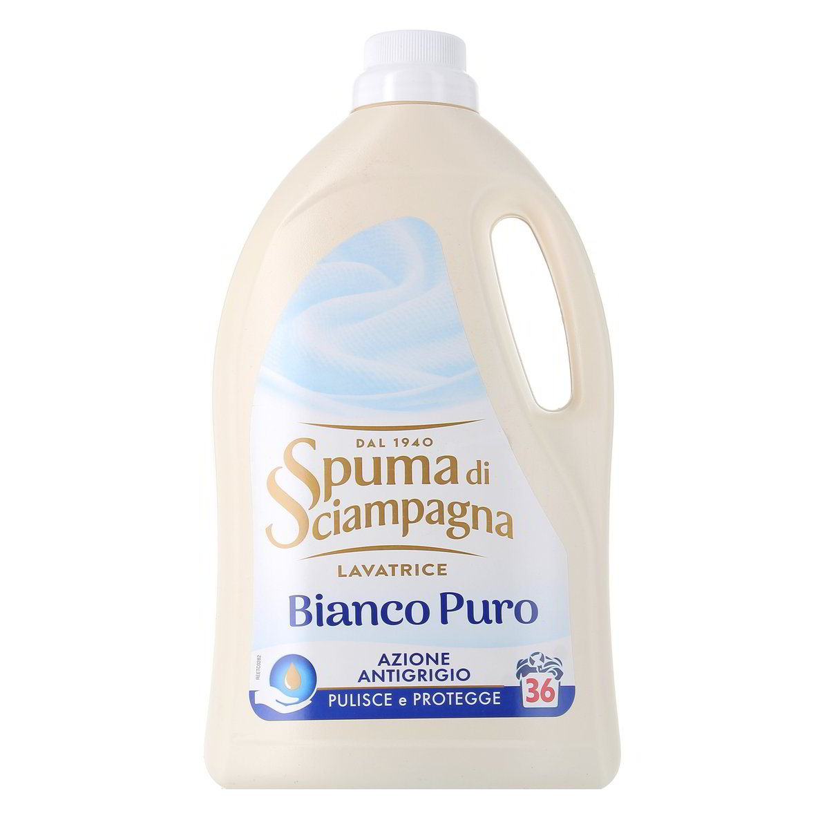 Spuma di Sciampagna Detersivo Liquido Lavatrice Bianco Puro 36 Lavaggi 1620 ml