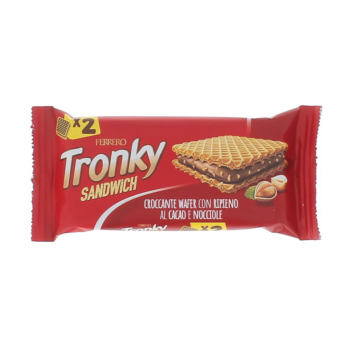 Tronky SANDWICH CROCCANTE WAFER CON RIPIENO AL CACAO E NOCCIOLE x2 44 g