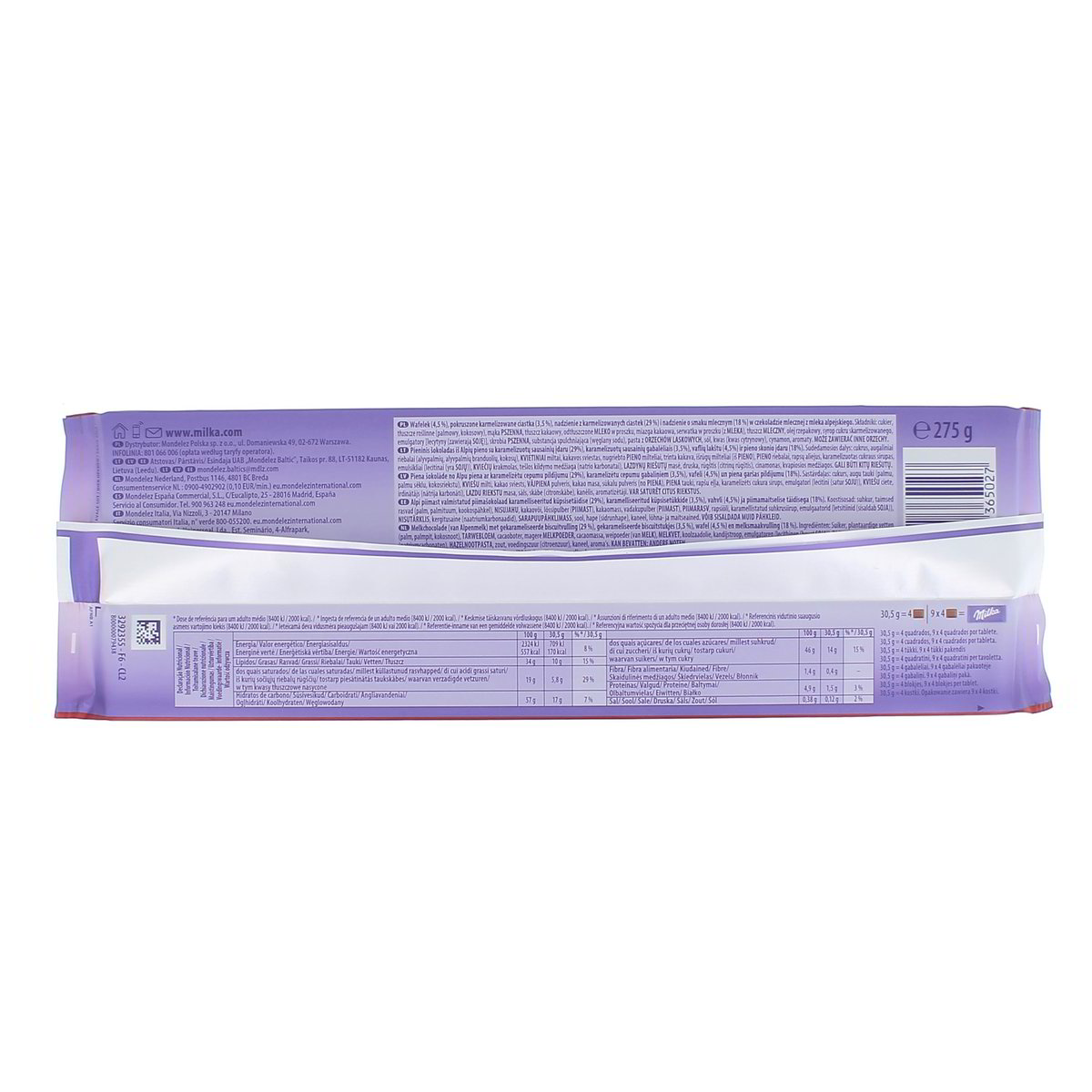 Milka Mmmax Crunchy Biscoff Creme Whit Wafer 275 g — immagine 3