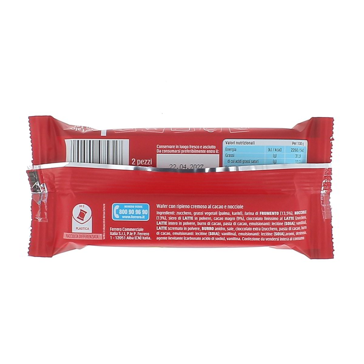 Tronky SANDWICH CROCCANTE WAFER CON RIPIENO AL CACAO E NOCCIOLE x2 44 g — immagine 3
