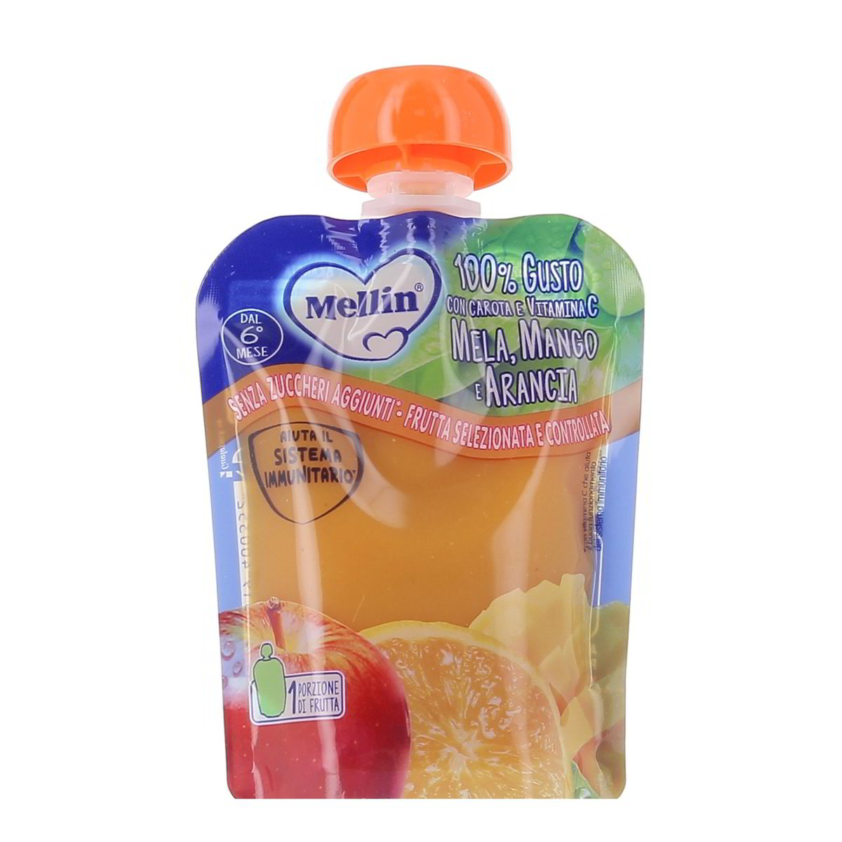 Mellin 100% Gusto Con Mela Mango E Arancia 90 g