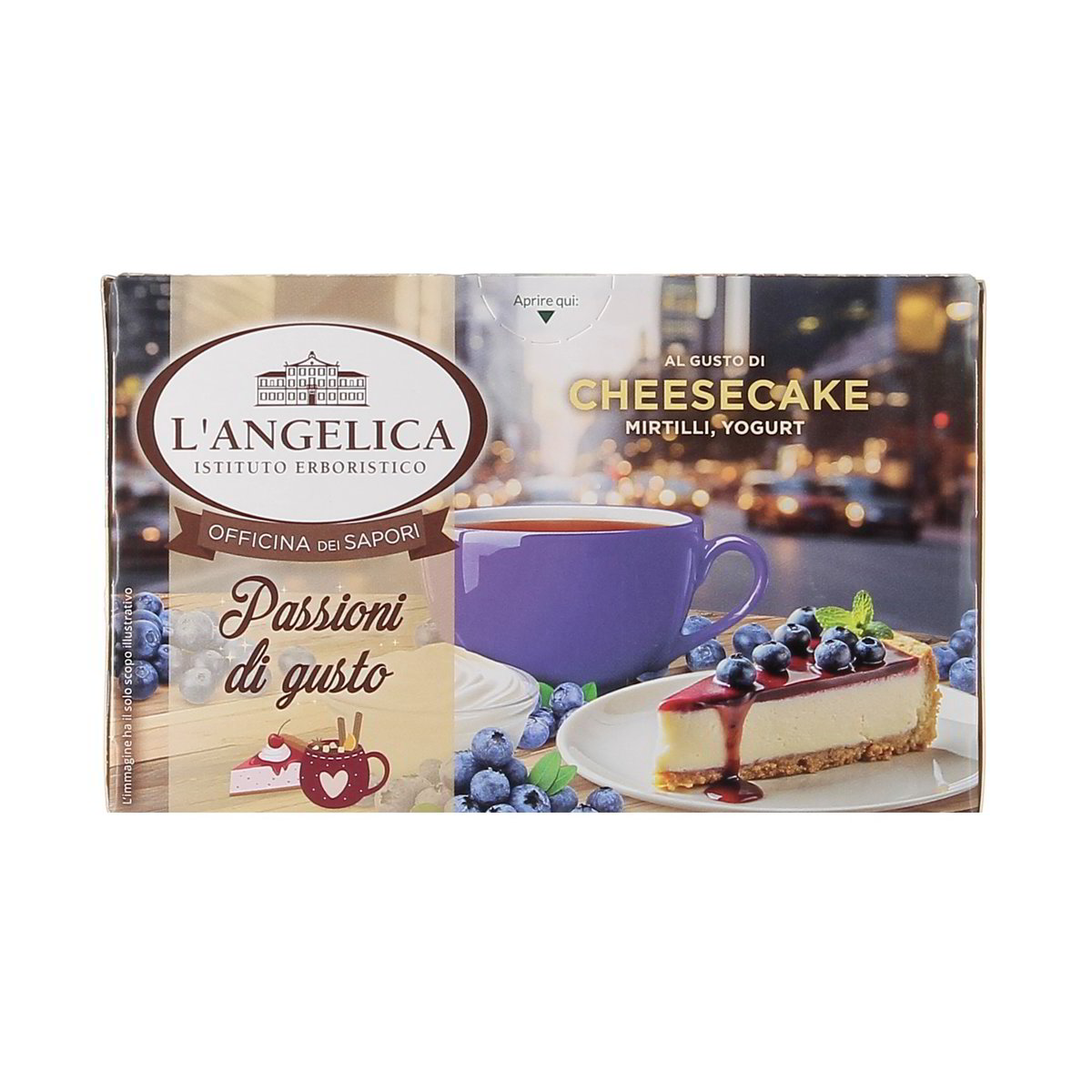 L'Angelica Passioni Al Gusto Di Cheesecake Mirtilli Yogurt 15 Filtri 30 g