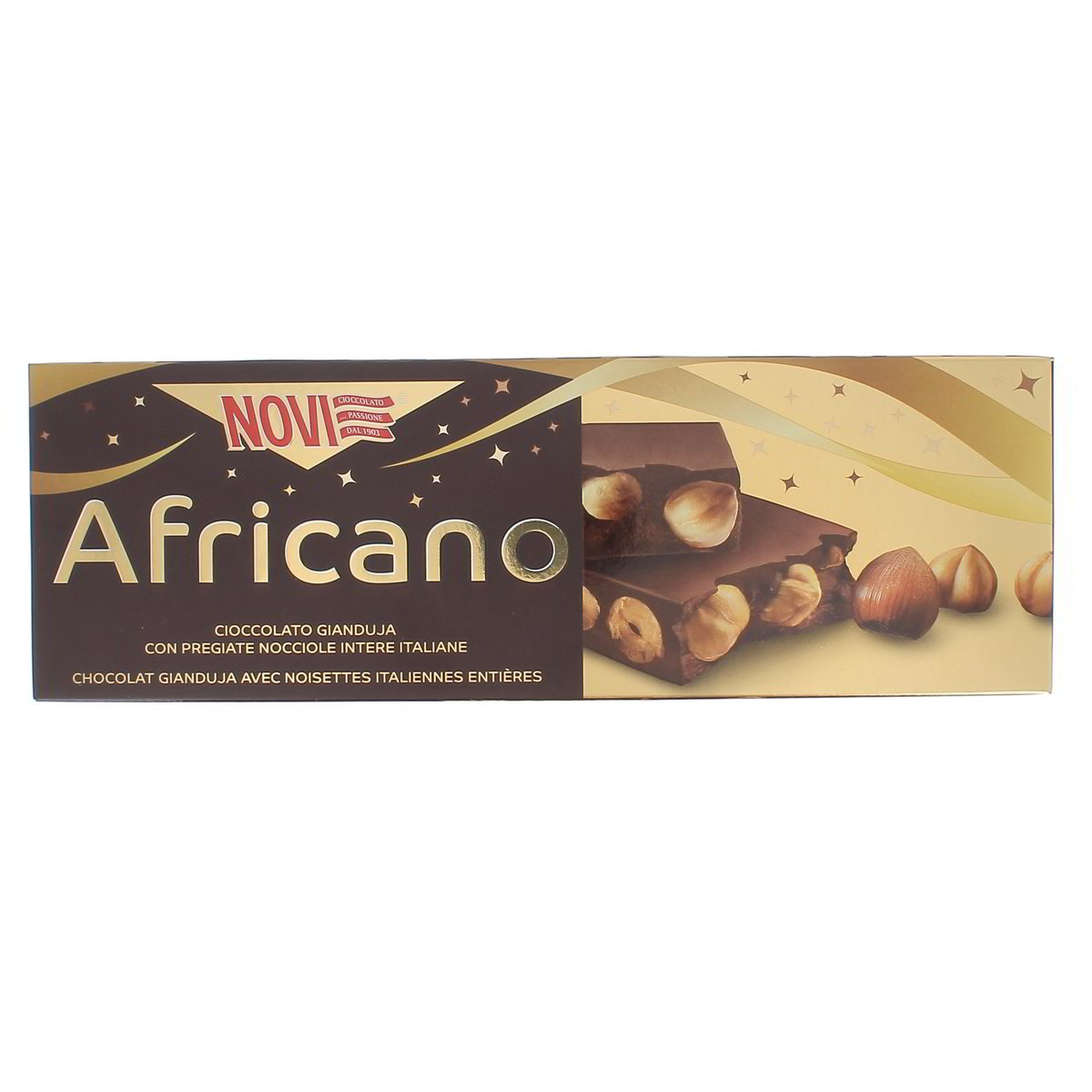 Novi Torrone Cioccolato Gianduja Con Pregiate Nocciole Intere Italiane 4x100 g